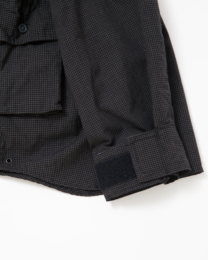 CSJ001・HUNTER HIKER JAC SHIRT / Black × White
