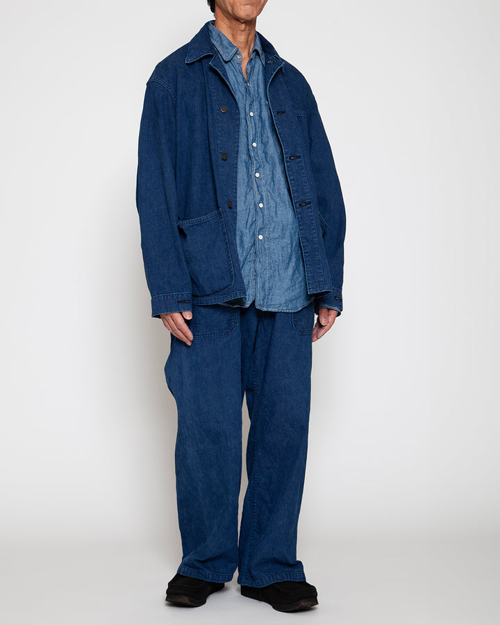 CSJ005 - N-3 JUMPER / Indigo Denim w/ Bio-wash