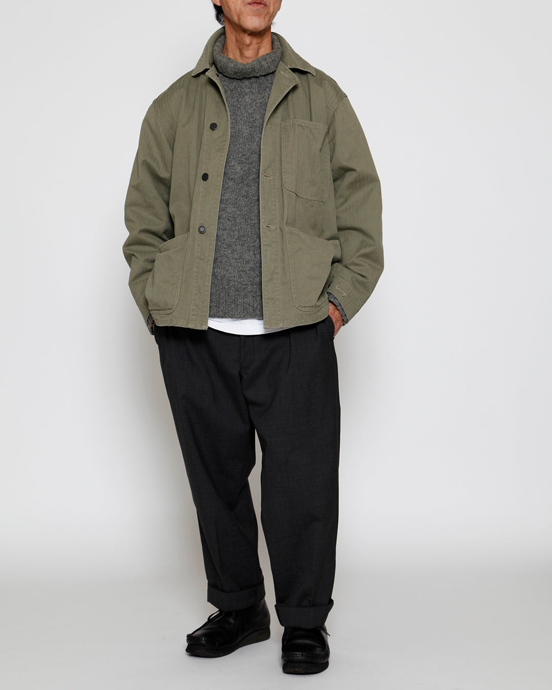 CSJ005 - N-3 JUMPER / Light OG w/ Bio-wash