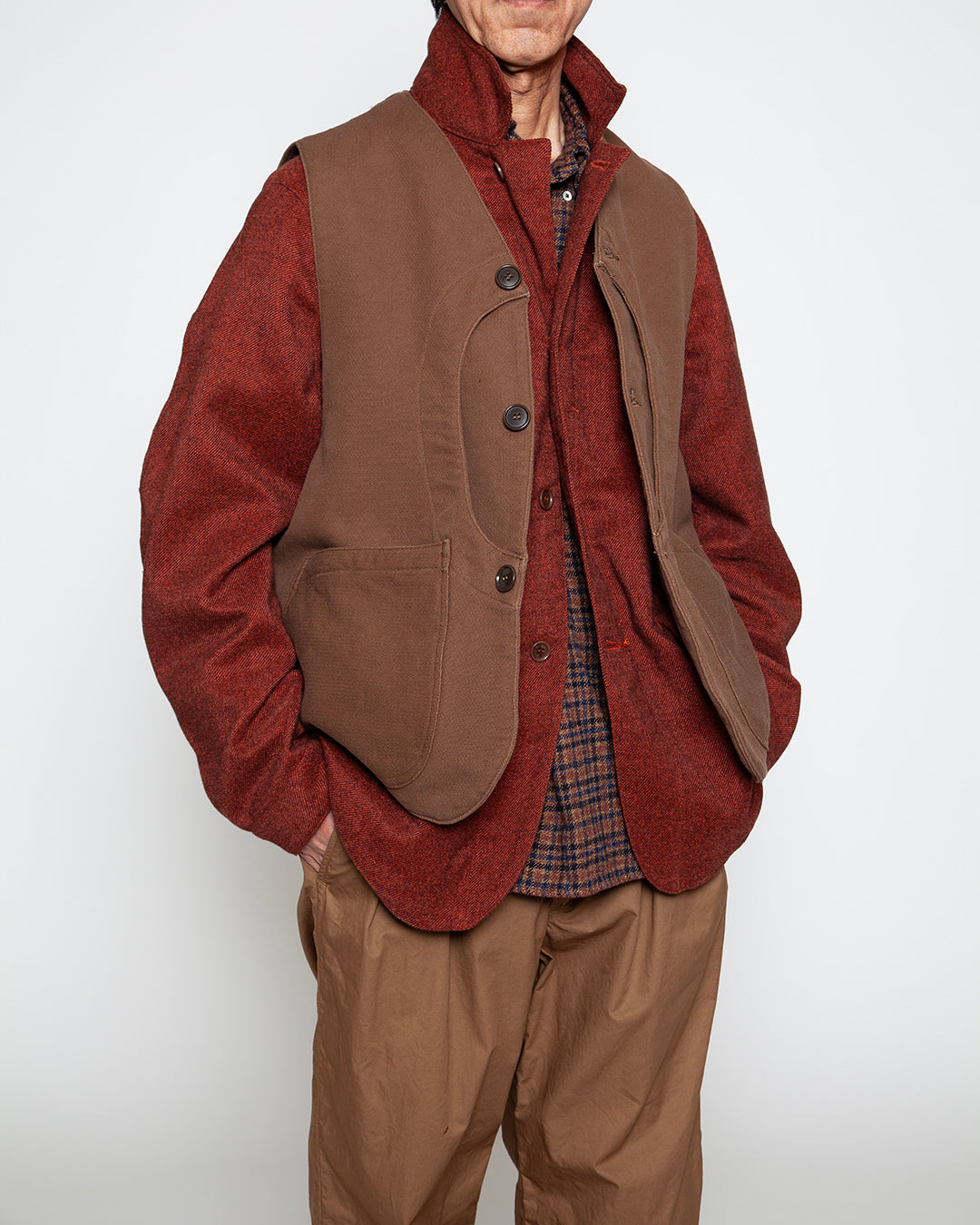 CV002 - GAME VEST / Brown – THE CORONA UTILITY