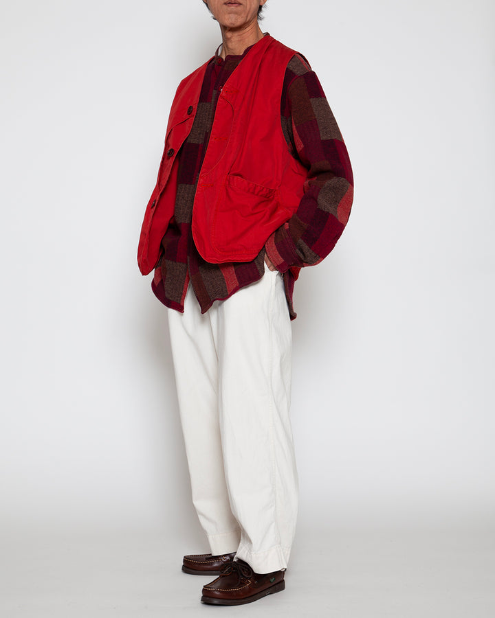 CV002 - CORONA・GAME VEST / Red w/ Bio-wash