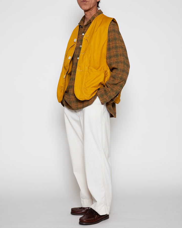 CV002 - CORONA・GAME VEST / Mustard w/ Bio-wash