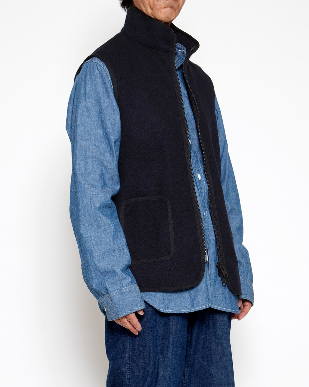 CV012・PISTACHIO VEST / Midnight Navy – THE CORONA UTILITY
