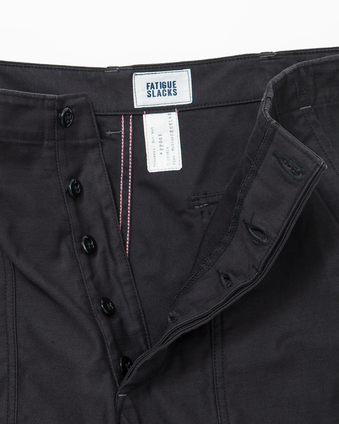 FATIGUE SLACKS - FP001・UTILITY SLACKS / Black