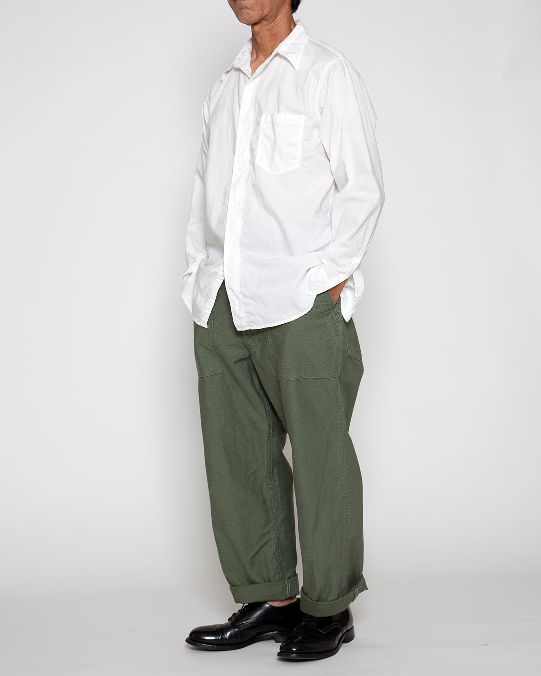 FP001・UTILITY SLACKS / Light OG w/ Bio-wash