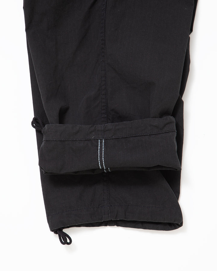 FP006 - JUNGLE SLACKS / Black w/ Bio-wash