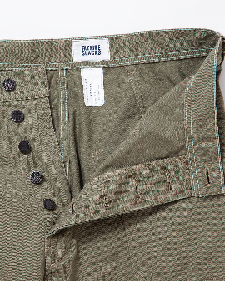 FP015・UTILITY NAVY SLACKS / Light OG w/ Bio-wash