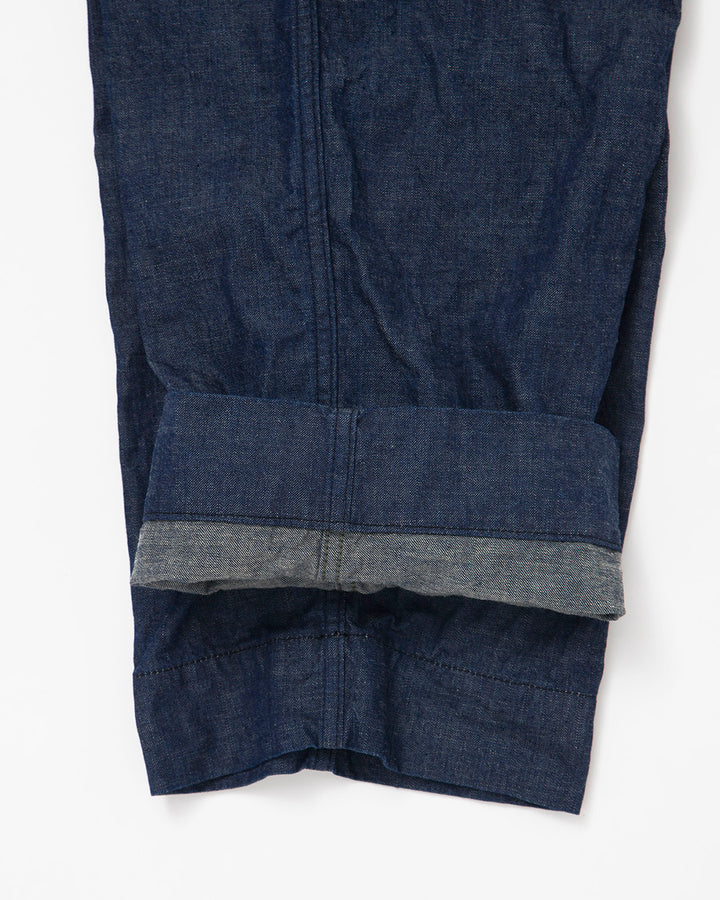 FP018・NAVY EASY SLACKS / Indigo Denim