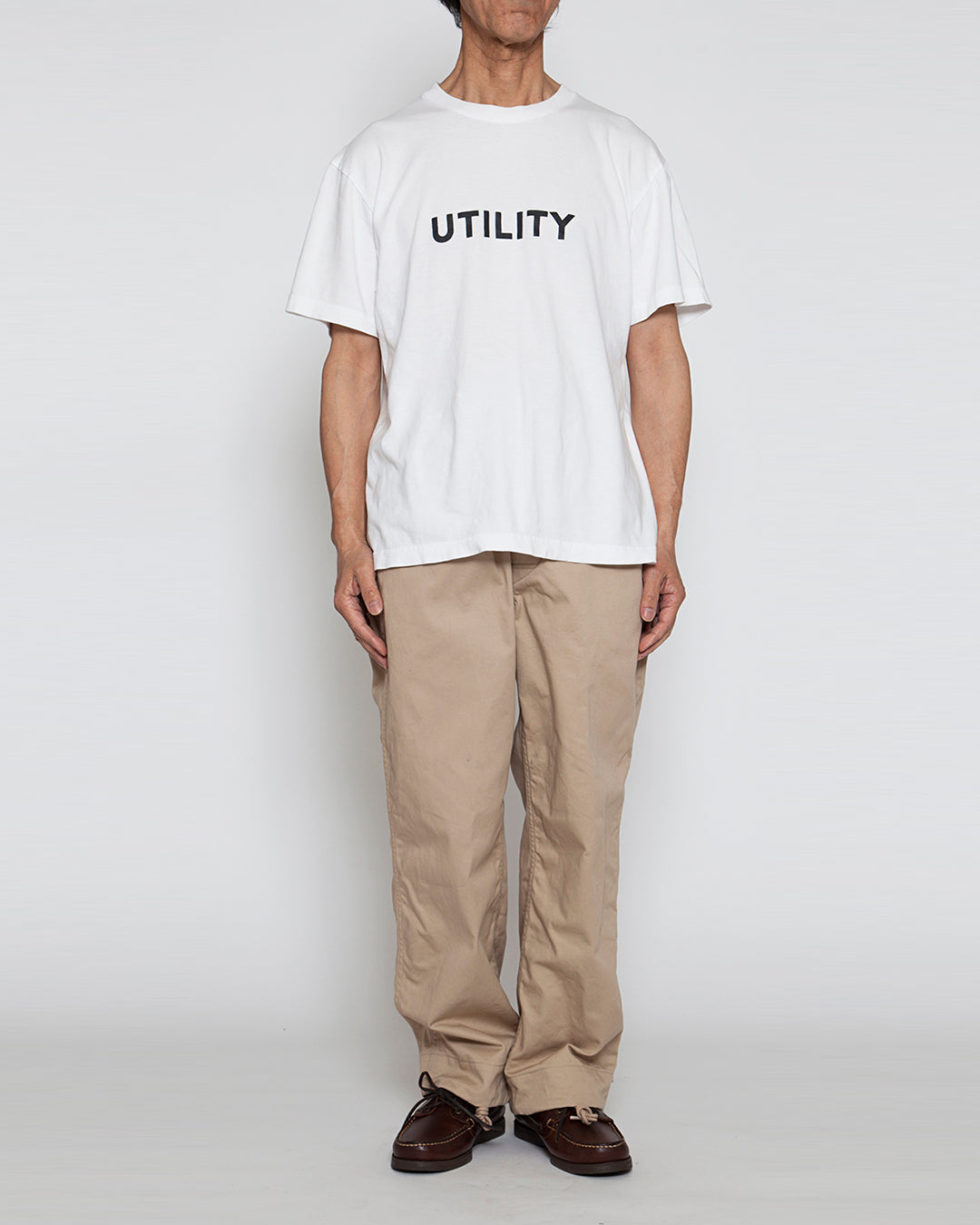 FP018・NAVY EASY SLACKS / Khaki