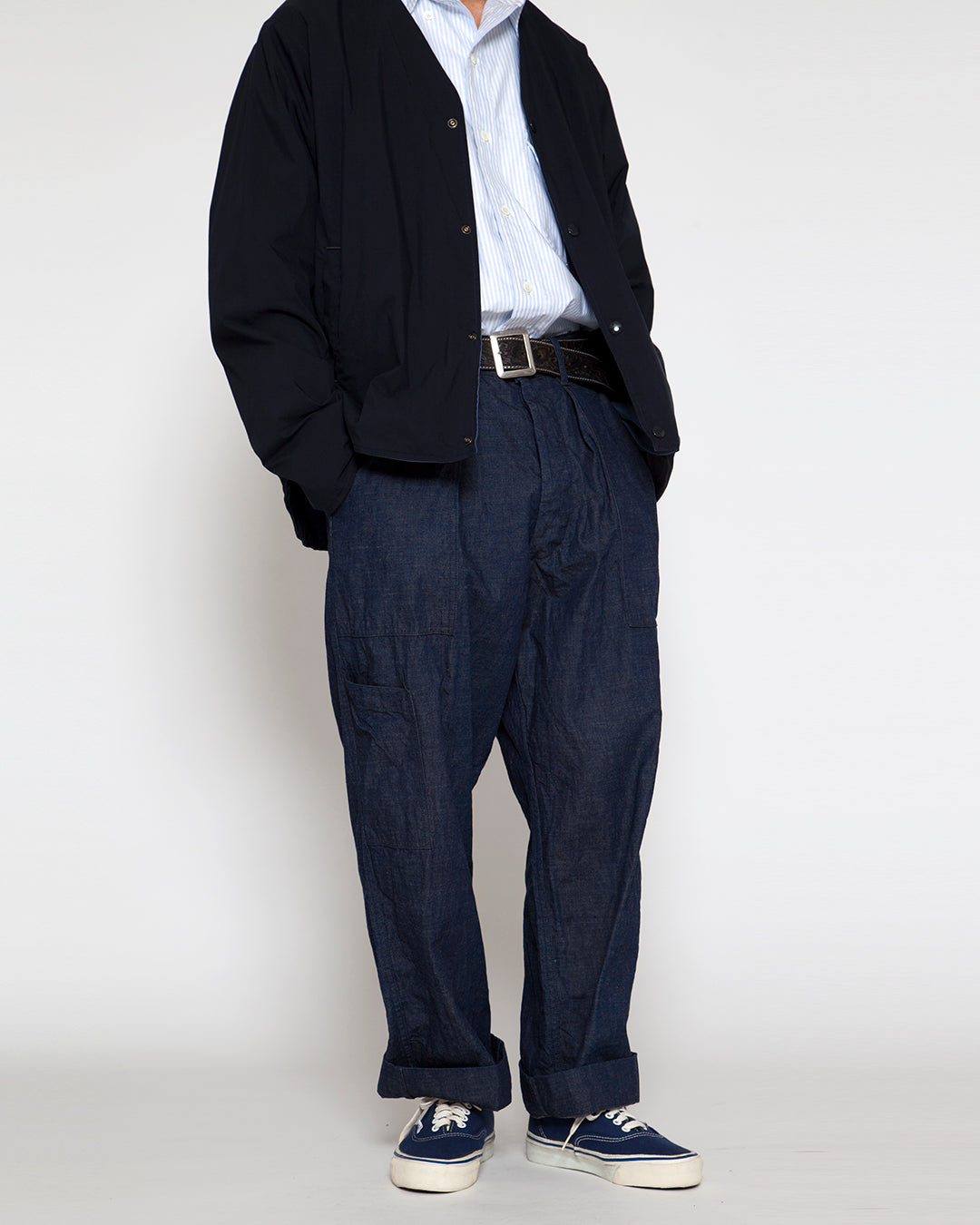 FP025・MECHANIC SLACKS / Indigo Denim