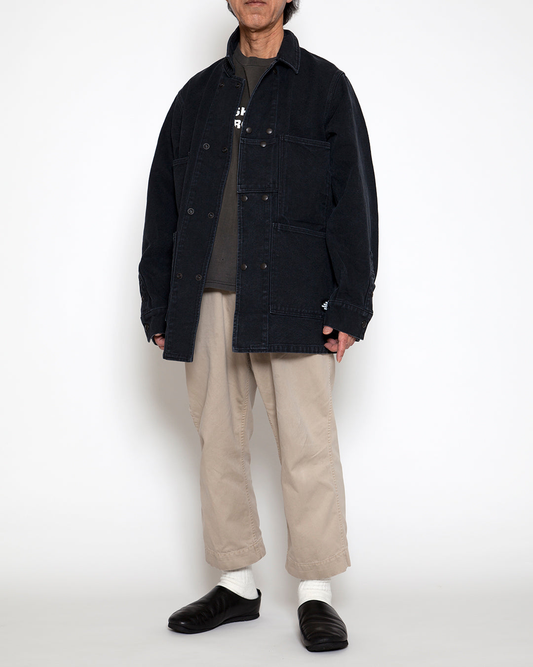 A-1 CLOTHING × Hombre Nino ×THE CORONA UTILITY - HN0241-JK0001・CROSS TOWN JACKET / Black