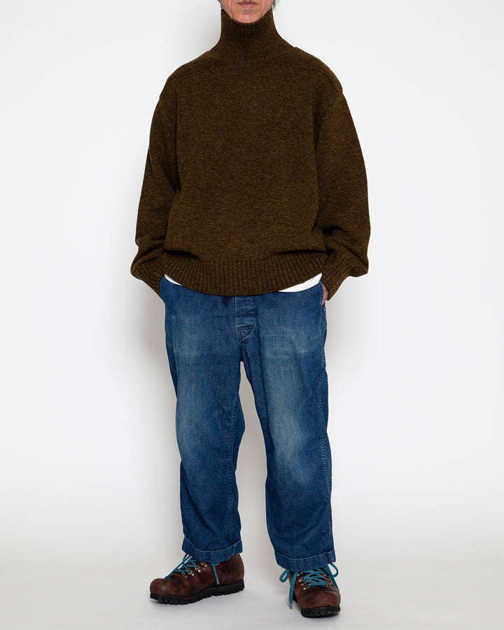 KN002 - KeyHole・NAVY TURTLE / Melange Khaki Green