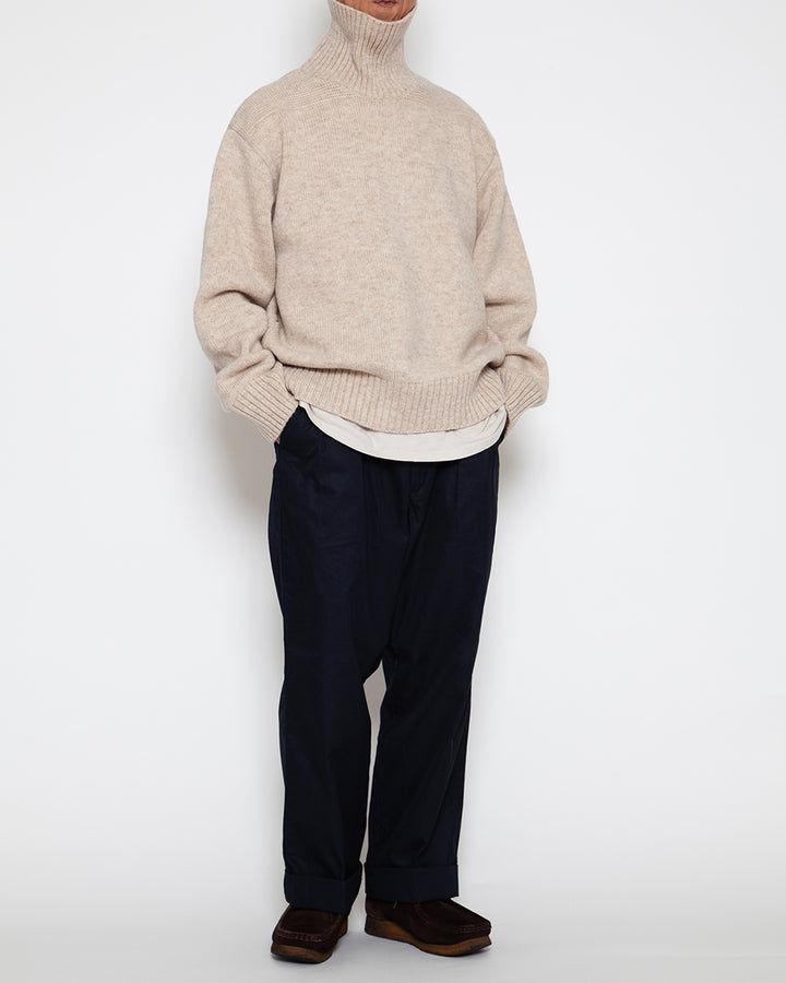 KN002 - KeyHole・NAVY TURTLE / Melange Sand