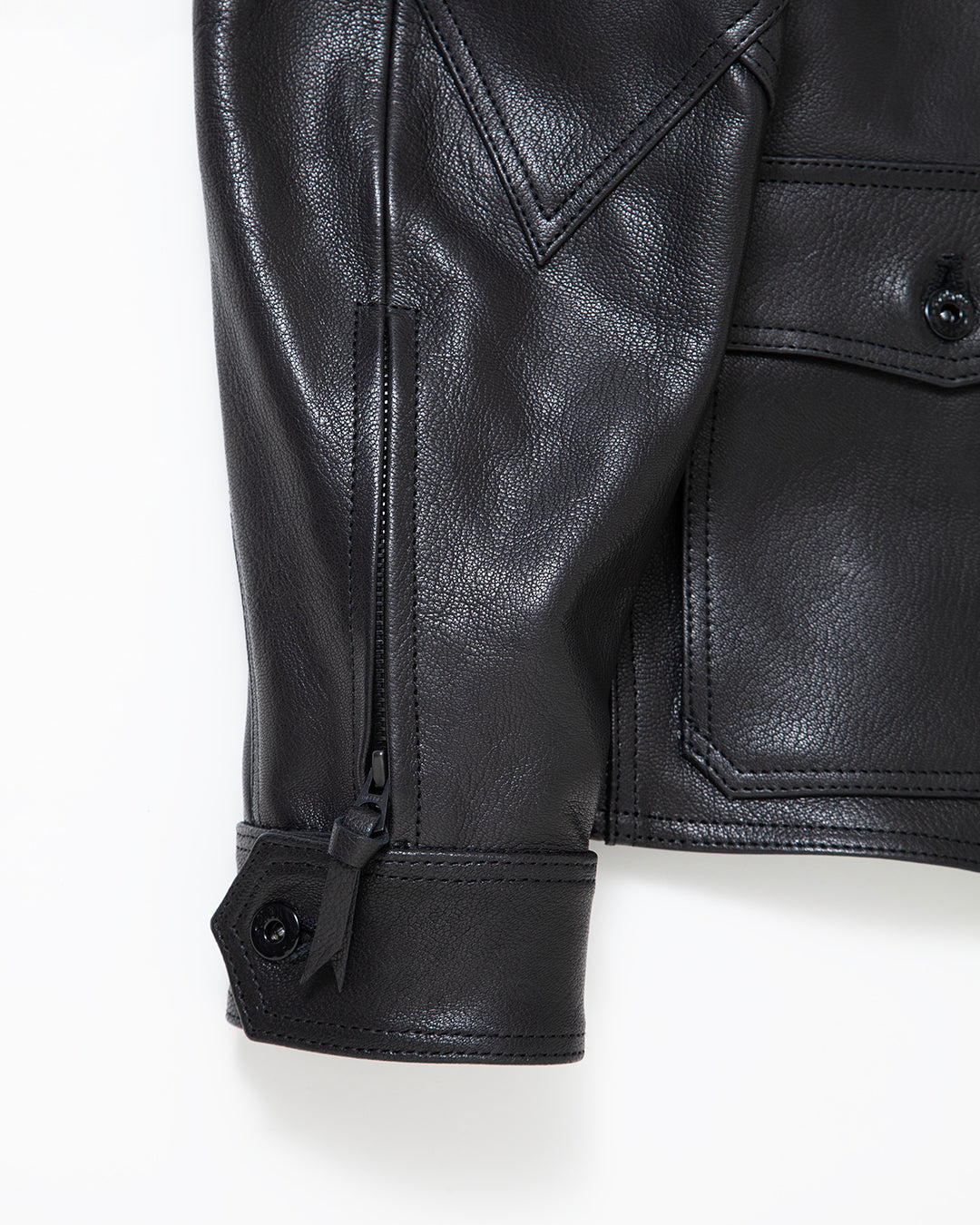 WG001 - Willis & Geiger "G-8" / Black Goat Leather