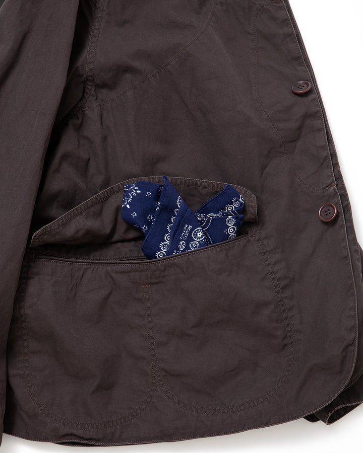 CJ001 - CORONA・GAME JACKET / Chocolate Brown w/ Bio-wash