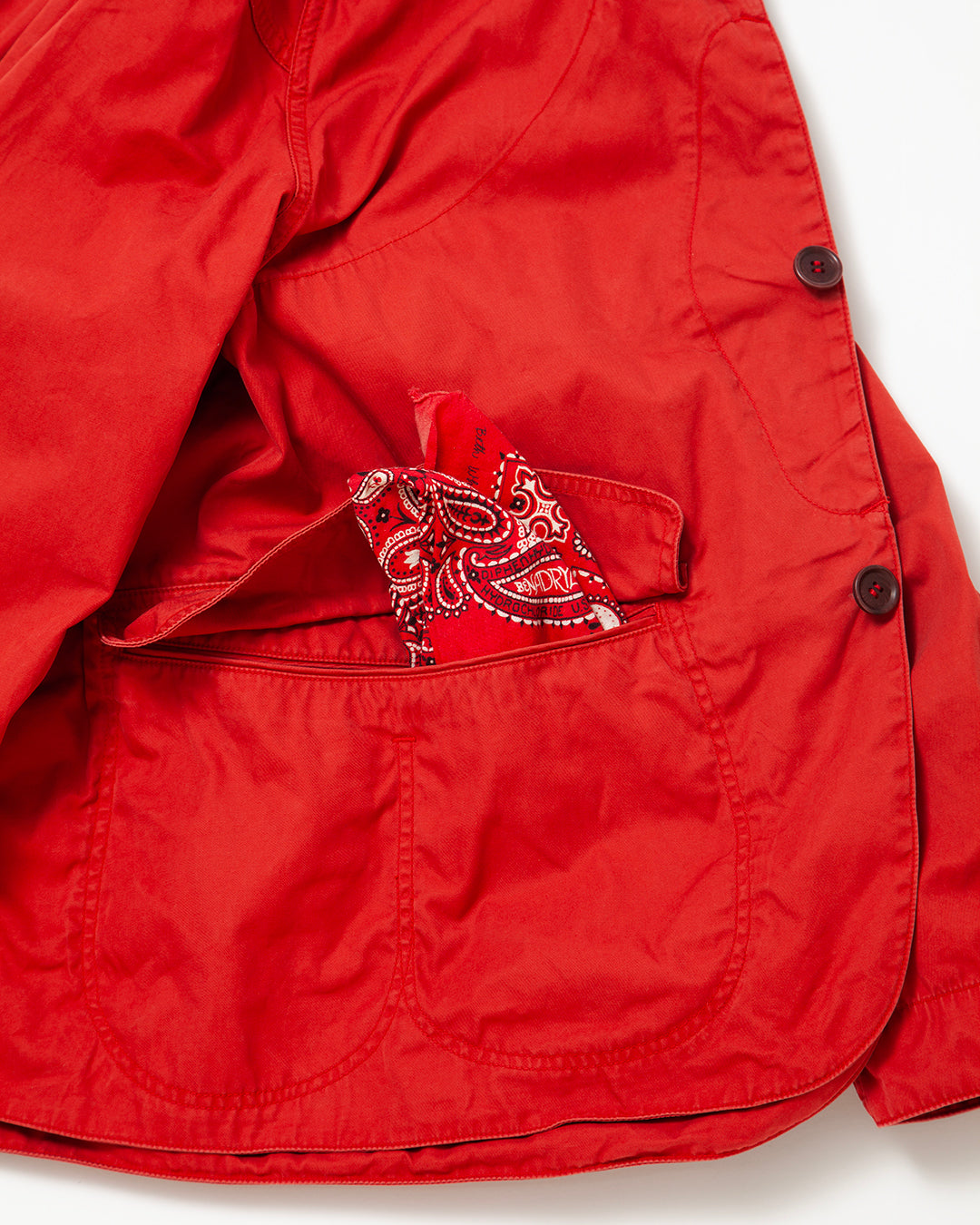 CJ001 - CORONA・GAME JACKET / Red w/ Bio-wash