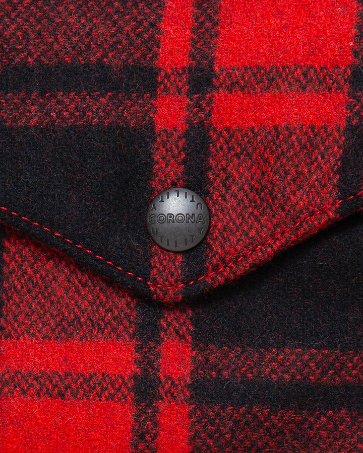 CJ007 - CORONA・ZIP LOGGER / Red × Black Buffalo Plaid