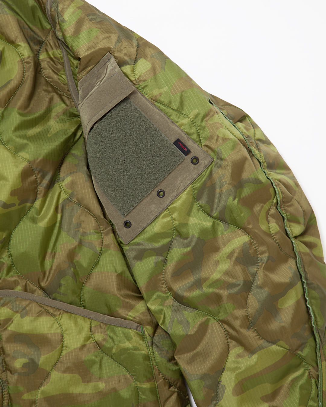 CJ020・ COMBAT QUILTING LINER JACKET / Green Leaf Camouflage