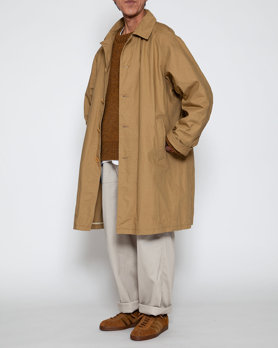 CJ027L - CORONA・UP DUSTER COAT / Dry Khaki