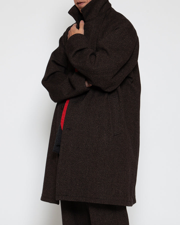 CJ027L - CORONA・UP DUSTER COAT / Melange Brown