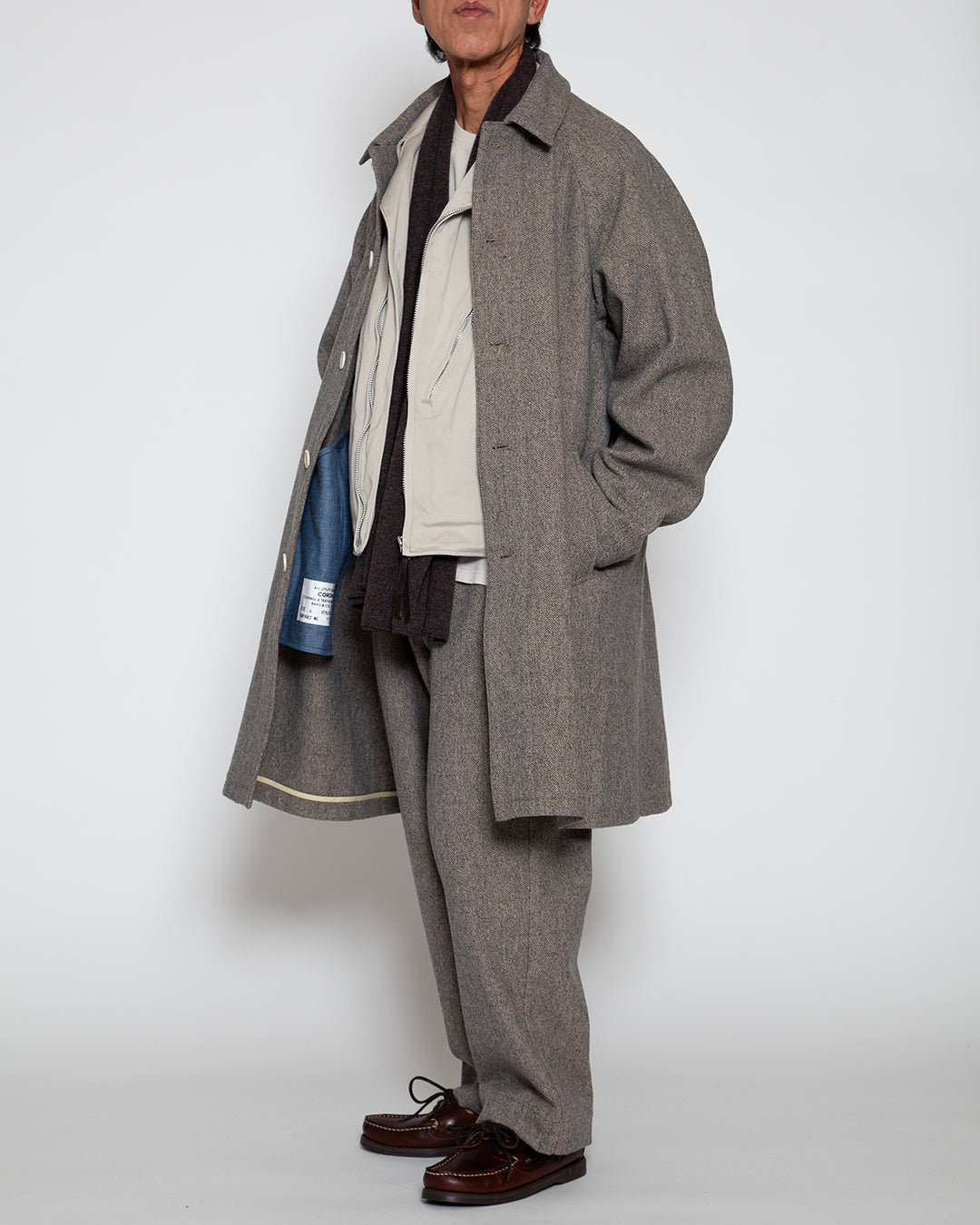 CJ027L - CORONA・UP DUSTER COAT / Melange Sand