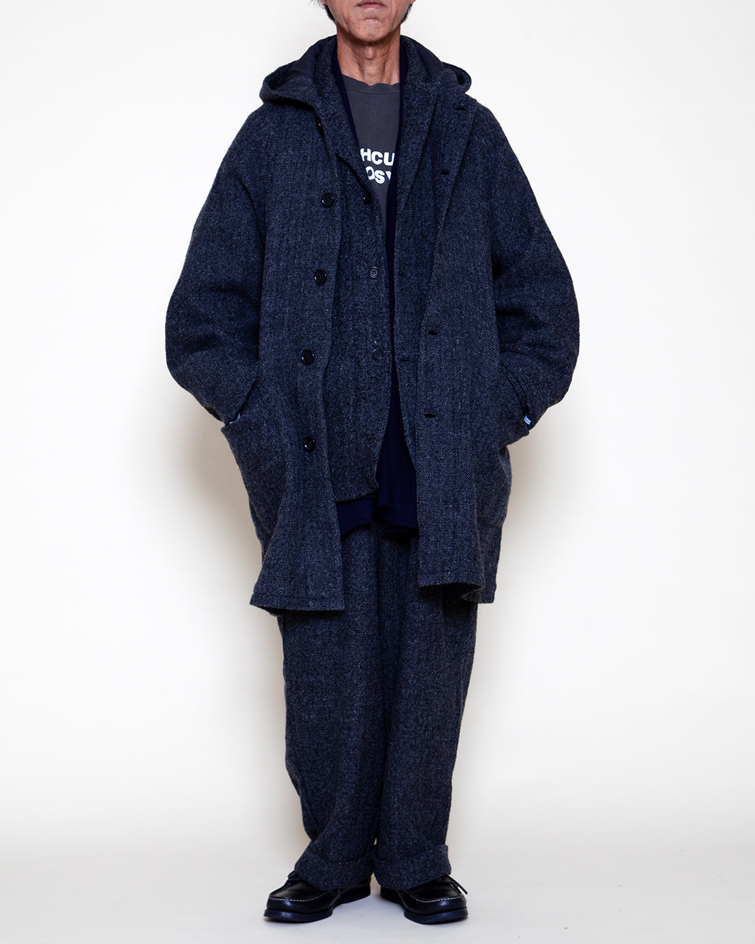 CJ127 - CORONA・UP DUSTER PARKA COAT / Charcoal