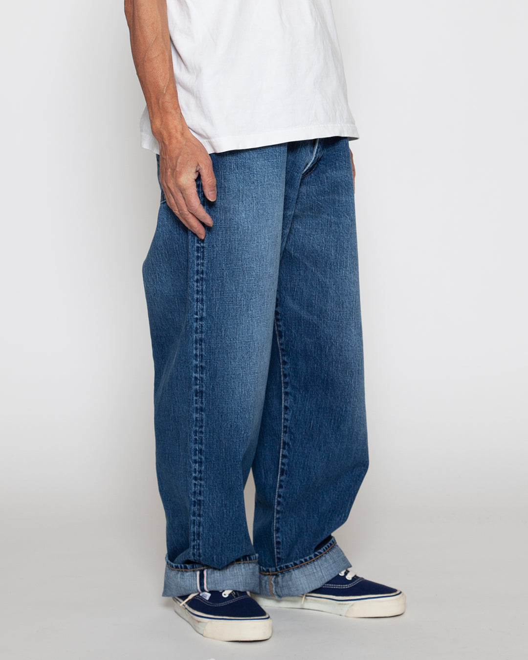 CP005 - W05 5POCKET / Indigo Denim w/ Special Bio-wash