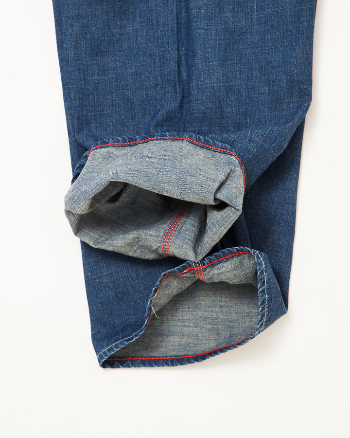 CP011・HALF O'ALLS / Indigo Denim w/ Stone Bio Wash