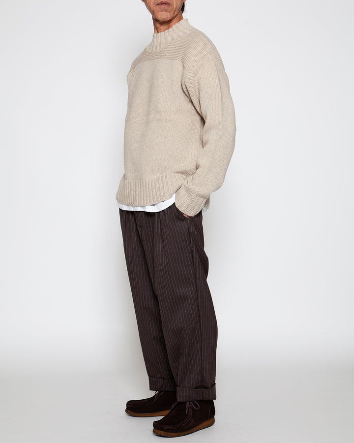CP026 - 2T DESERT SLACKS / Brown Stripe