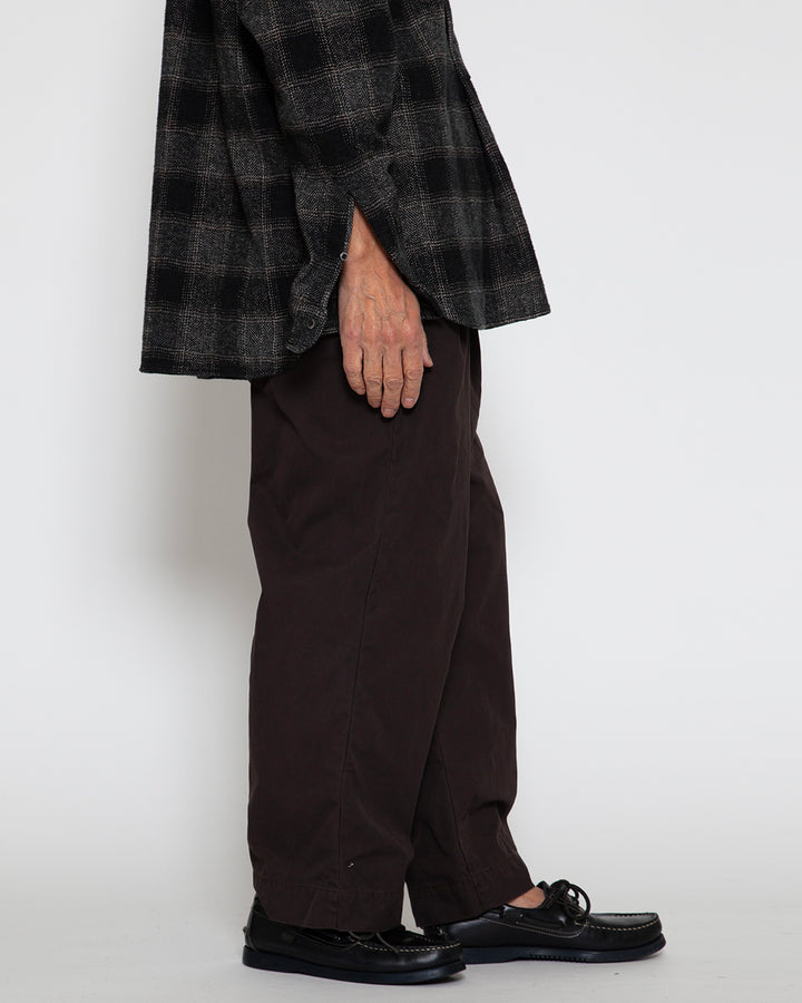 CP026 - 2T DESERT SLACKS / Chocolate Brown w/ Bio-wash