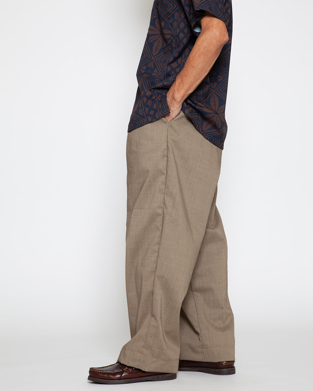 CP027E - DESERT EASY SLACKS / Beige Khaki