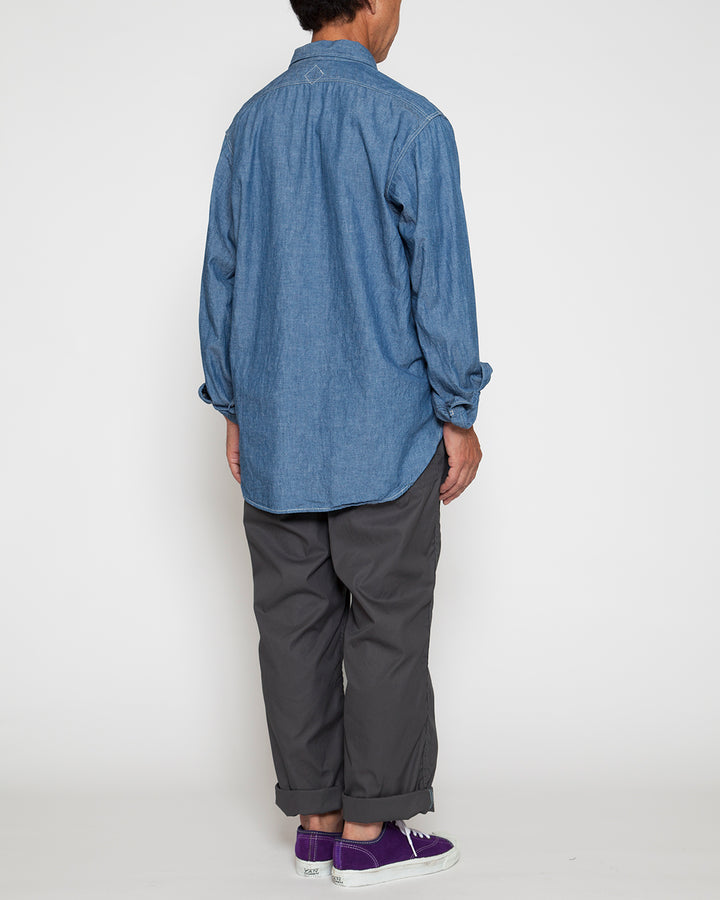 CS001 - NAVY 1POCKET SHIRT / Blue Chambray
