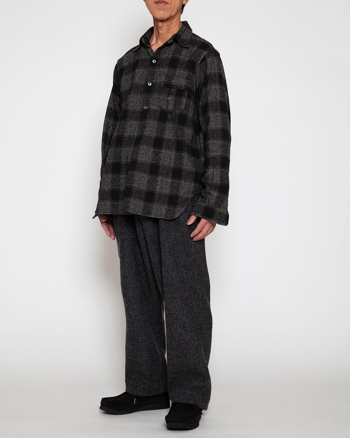 CS005 - W.C.W SHIRT PULLOVER / Black × White