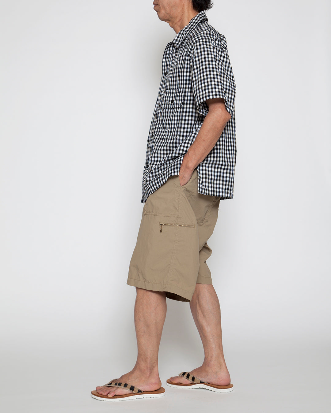 CS011S・UTILITY FIELD SHIRT / Monotone Gingham Check