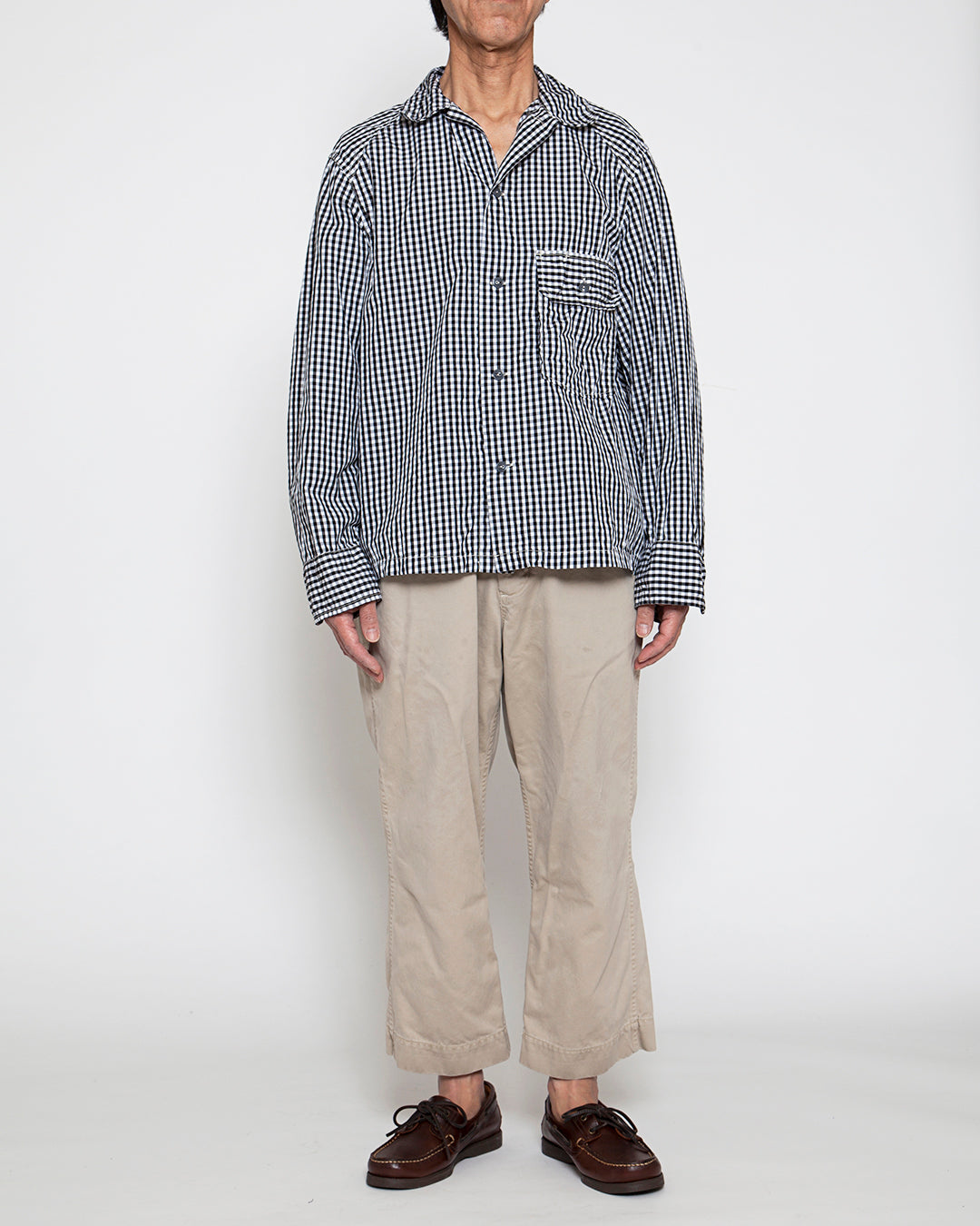 CS013・UTILITY FIELD SHIRT / Monotone Gingham Check
