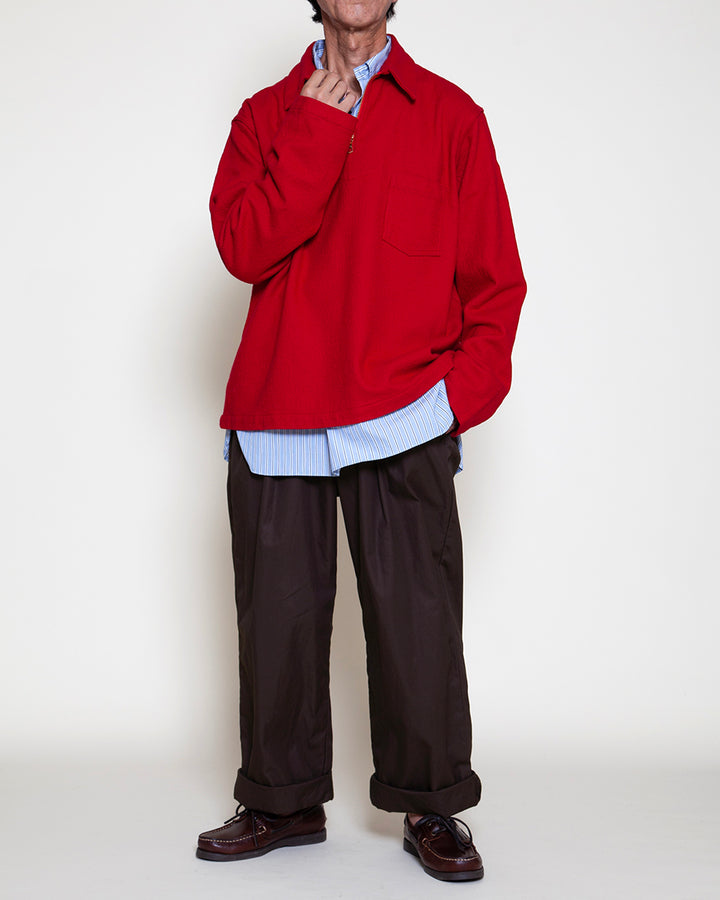CSJ006 - CORONA・HALF ZIP SAILOR JACKET / Red