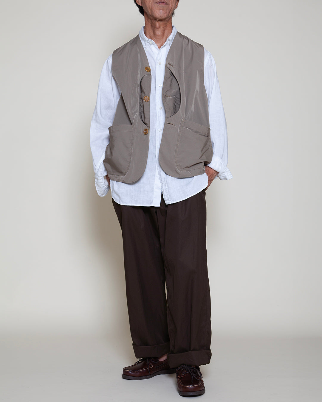 CV002 - CORONA・GAME VEST / Beige Khaki