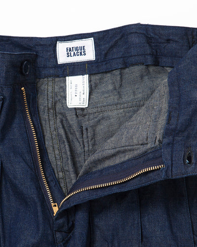 FATIGUE SLACKS - ADVISOR SLACKS / 8.5oz Indigo Denim