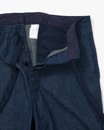 FATIGUE SLACKS - NAVY EASY SLACKS / Indigo Denim