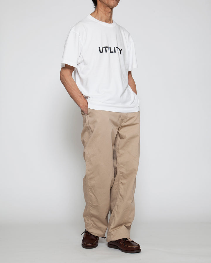 FP018・NAVY EASY SLACKS / Khaki