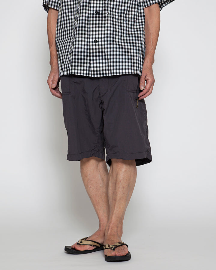 FP024S・UTILITY EASY SHORT SLACKS / Charcoal