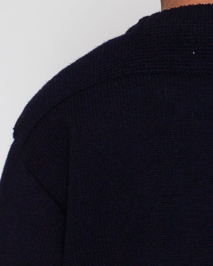 KN001 - KeyHole・NAVY CREW / Dark Navy