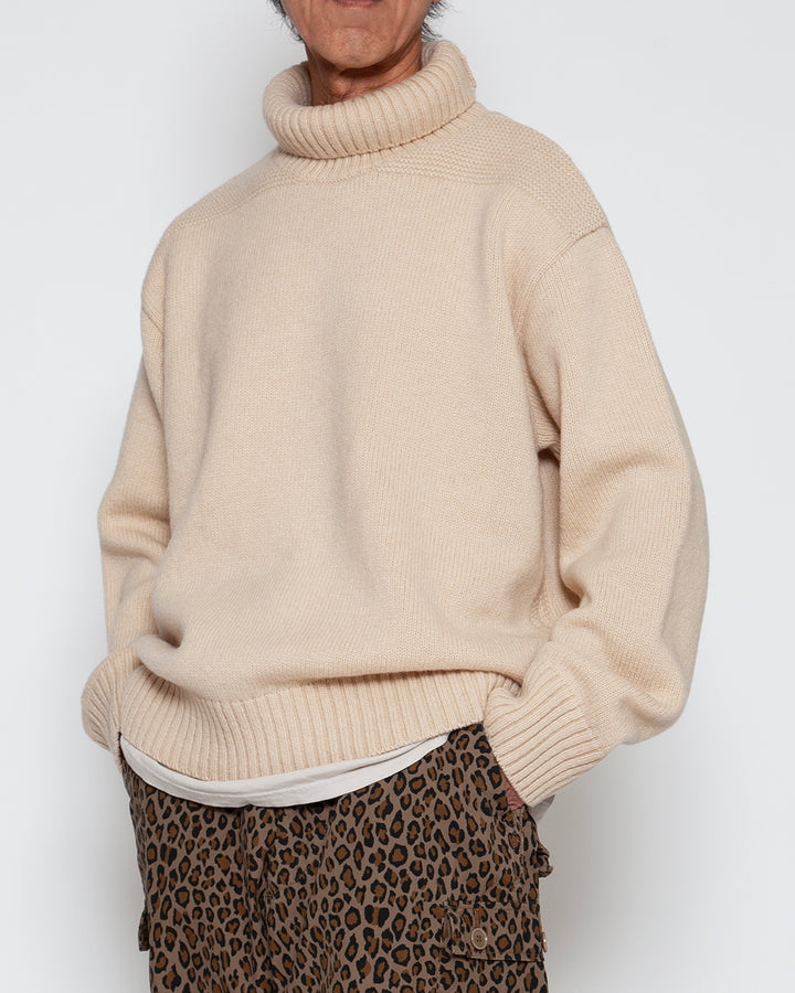 KN002 - KeyHole・NAVY TURTLE / Melange Natural