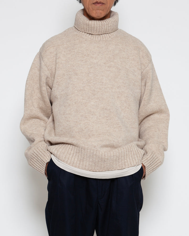 KN002 - KeyHole・NAVY TURTLE / Melange Sand