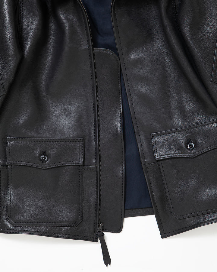 WG001 - Willis & Geiger "G-8" / Black Goat Leather