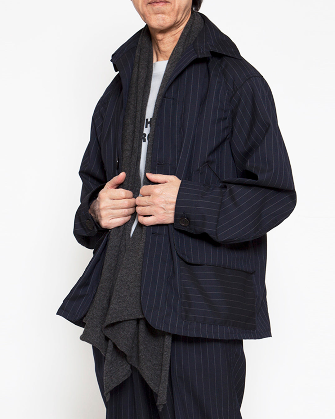 CJ001L・GAME JACKET LIGHT / Pinstripe on Navy – THE CORONA UTILITY