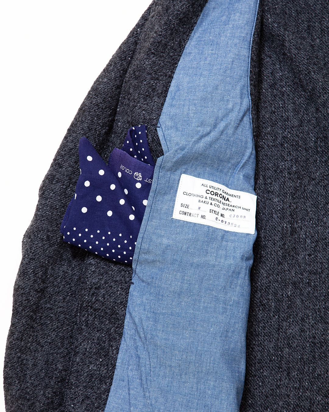 CJ003 - SHERRY・TRAVELERS SPORTS COAT / Charcoal