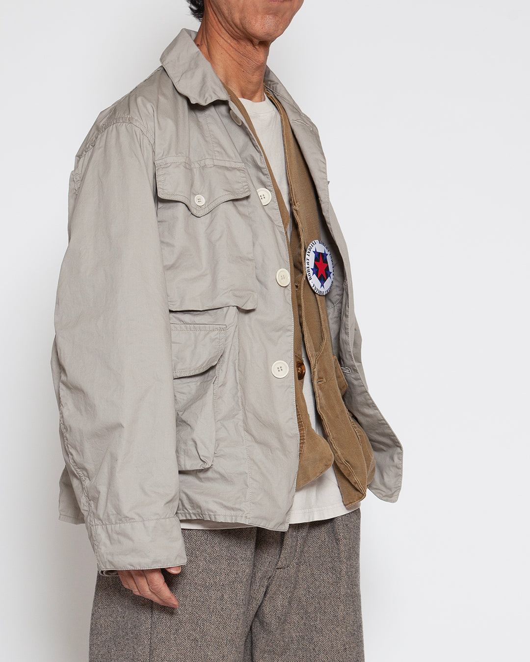 CJ005 - MACY FISHING JACKET / Sand Beige