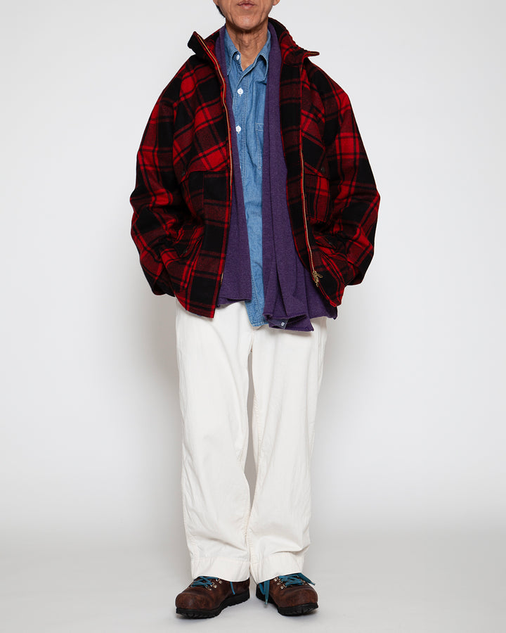 CJ007 - CORONA・ZIP LOGGER / Red × Black Buffalo Plaid