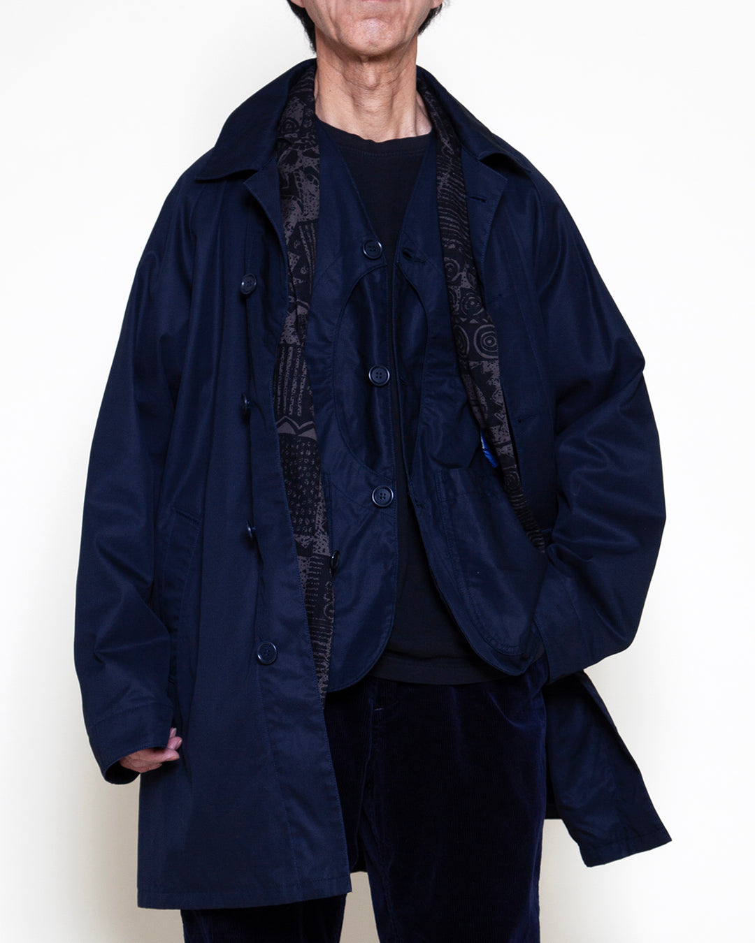 CJ027L - CORONA・UP DUSTER COAT / Midnight Navy – THE CORONA UTILITY
